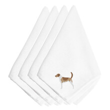 ""Caroline's Treasures BB3398NPKE Amerikaanse Foxhound geborduurde servetten (set van 4) 20"""""""" Veelkleurig""""