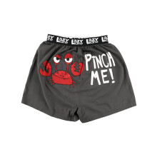 Elzy One Funny Animal Boxers Novelty Boxer Shorts Regalos de ropa interior humorstica para hombres Ocean marino (pellizques! Cangrejo grande)