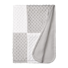 Spasilk h?vet prik t?ppe baby t?ppe med satin trim minky baby t?ppe gr?