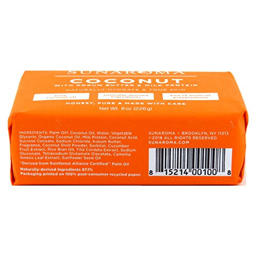 Sunaroma Tvål Coconut 8 Ounce (236ml) (3 Pack) 1