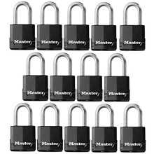 Master Lock 1-7/8 in. H x 1-3/16 in. W x 1-3/4 in. L Vinyl Covered Steel Ball Bearing Locking Padlock