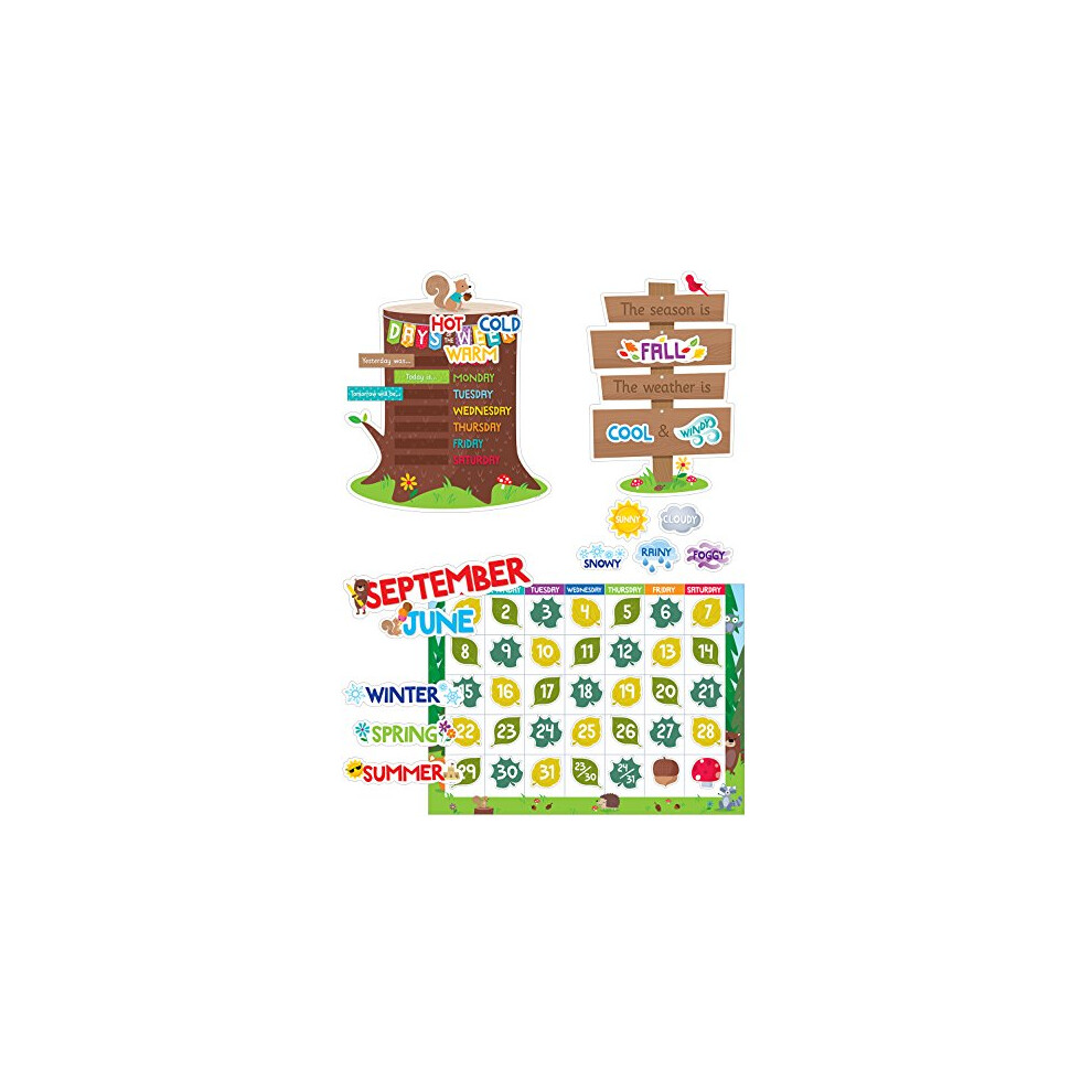 Calendrier CTP Woodland Friends, affichage pour tableau d'affichage en classe (Creative Teaching Press 8006)