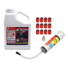 TireJect 5-in-1 Off-Road Tire Sealant - gallon Kit to Repair and Prevent Flat Tires applicate up to 16 ATV Tires  Large Tractors  Farm Equipment  More