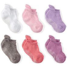 LA AcTIVE Rutschfeste Kn  chelsocken f  r Jungen und M  dchen mit Rutschfestigkeit f  r Babys, Kleinkinder und Kinder, zur  ck zur Schule
