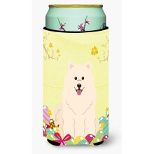 Caroline's Treasures Velkonocn vaj cka Samoyed Tall Boy Beverage Insulator Hugger Multicolor