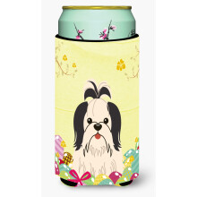 Caroline's Treasures Velkonocn vaj cka Shih Tzu ciernobiele, vysok , pre chlapcov, n pojov , izolacn , viacfarebn