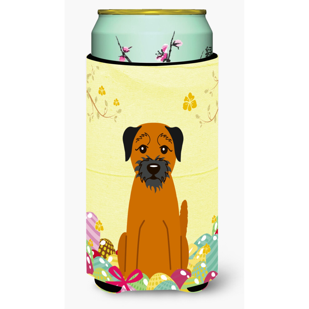 """"Caroline's Treasures Easter Eggs Border Terrier Tall Boy Bevanda Insulator Hugger Multicolore""""-image