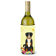 """"Carolines Treasures BB6043LITERK P?ske Appenzeller Sennenhund Vinflaske Drikisolator Hugger 750ml Multicolor""""