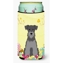 Caroline's Treasures Velkonocn miniat rna hracka Schanuzer Tall Boy Beverage Insulator Hugger Multicolor