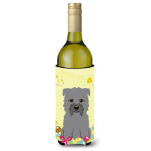 """"Caroline's Treasures BB6059LITERK Easter Eggs Glen of Imal grijze wijnfles drankisolator Hugger 750ml veelkleurig""""