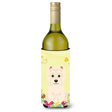 """"Caroline's Treasures BB6042LITERK P?ske?g Westie Vinflaske Drikisolator Hugger 750ml Multicolor""""
