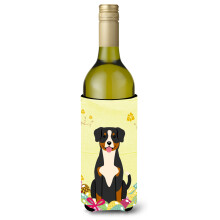 """"Caroline's Treasures BB6038LITERK P?ske?g Entlebucher Vinflaske Drikisolator Hugger 750ml Multicolor""""