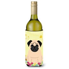 """"Caroline's Treasures BB6008LITERK hsvti tojs mopsz fawn borosveg italszigetelo hugger 750 ml tbbsznu""""