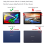 (LIGHT BLUE) Tablet Protective Leather Case For Lenovo Tab 2 A1 3