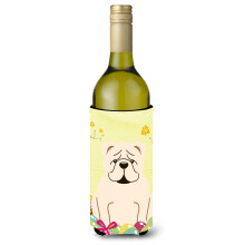 """"Carolines Treasures BB6123LITERK Psk Engelsk Bulldog Vitvinsflaska Dryckesisolator Hugger 750ml Flerfrgad""""