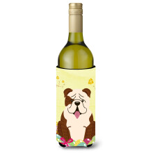 """"Carolines Treasures BB6121LITERK Easter English Bulldog Vinflaska Dryckesisolator Hugger 750ml Multicolor""""