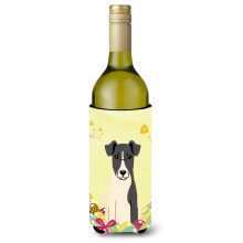 """"Caroline's Treasures BB6098LITERK P?ske?g Smooth Fox Terrier Vinflaske Drikisolator Hugger 750ml Multicolor""""