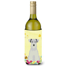 """"Carolines Treasures BB6053LITERK P?ske Miniature Schnauzer Vinflaske Drikkevareisolator Hugger 750ml Multicolor""""