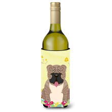 """"Carolines Treasures BB6126LITERK P?ske Engelsk Bulldog Vinflaske Drikkevareisolator Hugger 750ml Multicolor""""