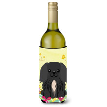 """"Caroline's Treasures BB6107LITERK Pskgg Pekingnese svart vinflaska Dryckesisolator Hugger 750ml Flerfrgad""""