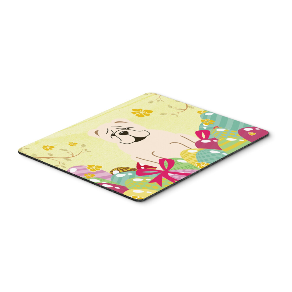 Caroline's Treasures Easter Eggs English Bulldog Mouse Pad Hot Pad Or Trivet Multicolor 7.75X9.25 Bb6123mp White 638508781239