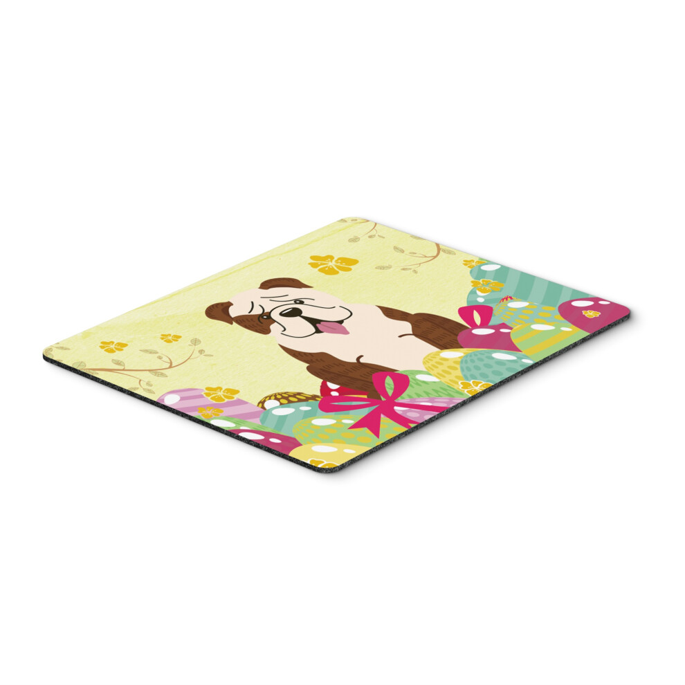 Carolines Sch Tze White Caroline's Treasures Easter Eggs English Bulldog Brindle Mouse Pad Hot Pad Or Trivet Multicolor 7.75X9.25 Bb6121mp