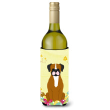 """"Caroline's Treasures BB6116LITERK Easter Eggs Flashy Fawn Boxer Wijnfles Drank Isolator Hugger 750ml Veelkleurig""""