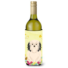 """"Caroline's Treasures BB6019LITERK P?ske?g Lowchen Vinflaske Drik Isolator Hugger 750ml Multicolor""""