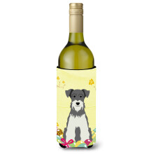 """"Caroline's Treasures BB6054LITERK P?ske Schnauzer Salt Peber Vinflaske Drik Isolator Hugger 750ml Multicolor""""