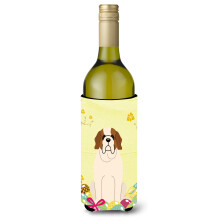 """"Caroline's Treasures BB6035LITERK P?ske?g Saint Bernard Vinflaske Drikisolator Hugger 750ml Multicolor""""