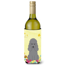 """"Caroline's Treasures BB6068LITERK Pskgg Pudel Silver Vinflaska Dryckesisolator Hugger 750ml Flerfrgad""""