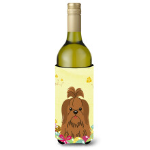 """"Caroline's Treasures BB6086LITERK Easter Shih Tzu S?lvvinsflaske Drikisolator Hugger 750ml Multicolor""""
