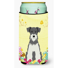 """"Caroline's Treasures Easter Schanuzer Salt & Pepper Tall Boy Beverage Isolator Hugger Veelkleurig""""