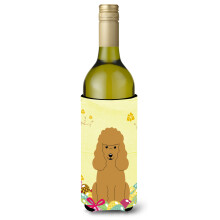 """"Caroline's Treasures BB6069LITERK P?ske?g Puddel Tan Vinflaske Drik Isolator Hugger 750ml Multicolor""""