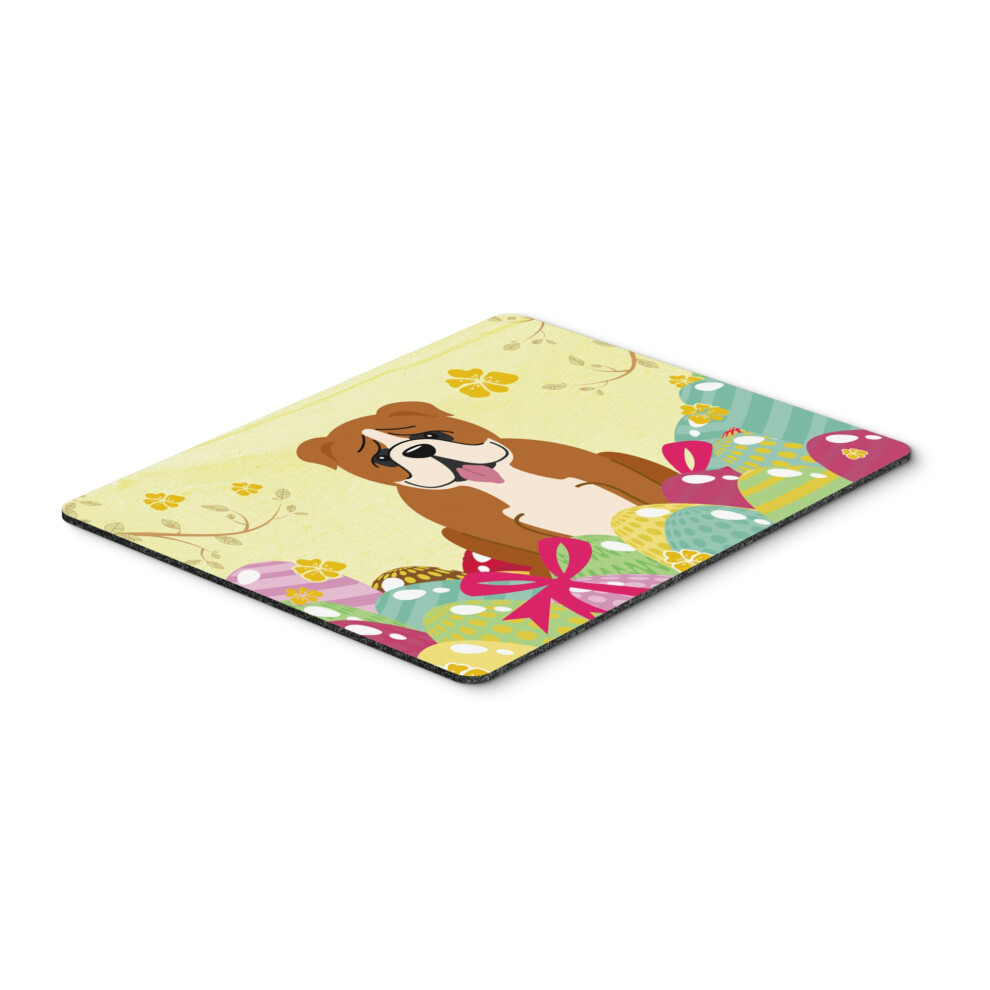 Caroline's Treasures Easter Eggs English Bulldog Mouse Pad Hot Pad Or Trivet Multicolor 7.75X9.25 Bb6120mp Red/White 638508781208