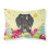 Easter Eggs Wire Haired Dachshund Dapple Fabric Standard Pillowcase 1