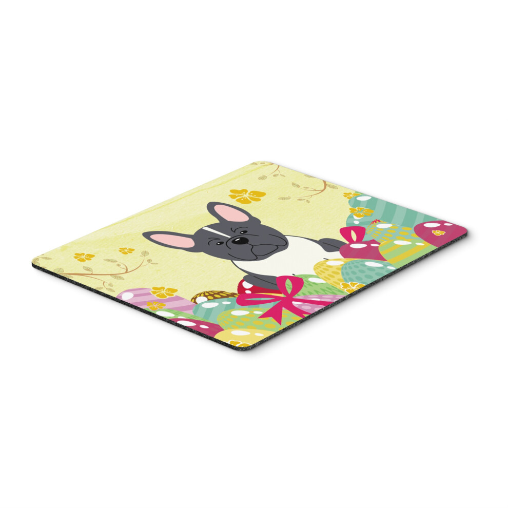 Caroline's Treasures Easter Eggs French Bulldog Mouse Pad Hot Pad Or Trivet Multicolor 7.75X9.25 Bb6012mp Black/White 638508780126