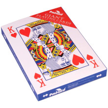 PMLAND Giant 5 x 7 tommer stort pokerindeks spillekort