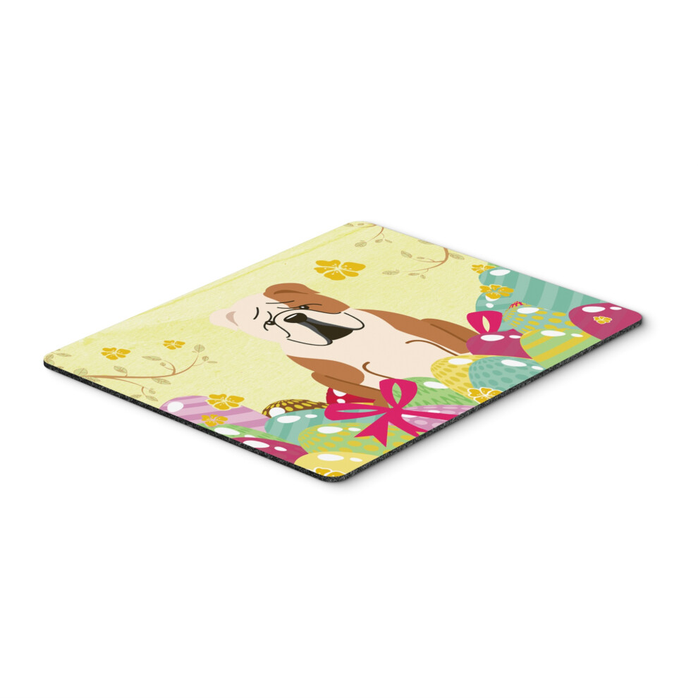 Caroline's Treasures Easter Eggs English Bulldog Fawn Mouse Pad Hot Pad Or Trivet Multicolor 7.75X9.25 Bb6125mp White 638508781253