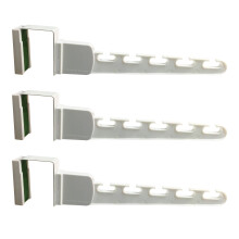 Wonder Hanger Über-Tür 3er-Set Organizer für Kleiderbügel, platzsparende Haken, Weiß