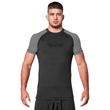 Elite Sports Ny artikel Standard Kort rmkomprimering MMA BJJ No GI Cross Training Rash Guard Medium Grey