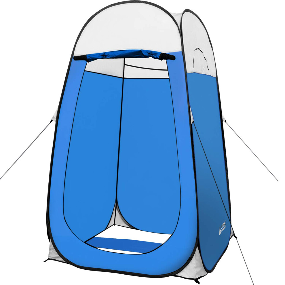 Leader Accessories Tente de douche pop-up, tente     langer, tente de toilette, 1,2 m x 1,2 m x 2,1 m, grande taille, bleue