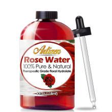Artizen Água de Rosa 100% Pura (GRANDE FRASCO DE 4 ONÇAS) Água de Rosa Marroquina Natural - Fragrância Fresca