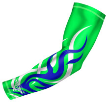 Bucwild Sports Flame Compresin Manga del brazo Juvenil/Nios y tamaos para adultos - Basketball Basketball Football Running - UV/Sun Protection Coo