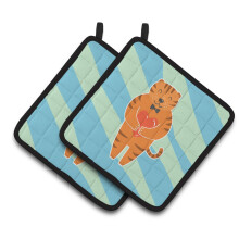 "Caroline's Treasures BB6779PTHD Porta-Copos de Tigre, 7.5 x 7.5", Multicolor"