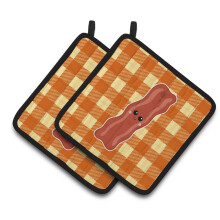 "Caroline's Treasures BB7043PTHD Suporte para Panelas Bacon Face, 7.5 x 7.5", Multicolorido"