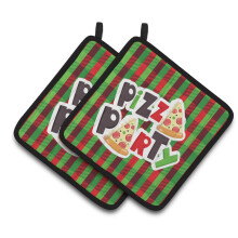 "Caroline's Treasures BB7059PTHD Conjunto de Luvas de Pizza, 7,5 x 7,5"", Multicolorido"