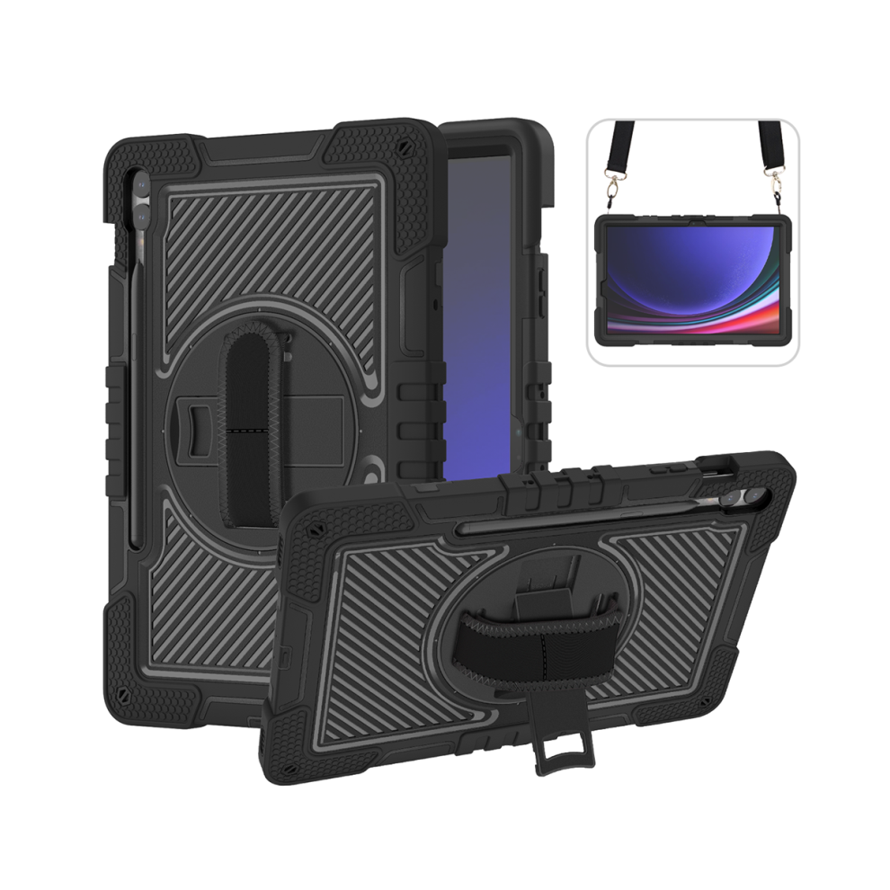 (, Tab S7 Fe 12.4 2021) Tablet Case For Samsung Galaxy Tab S7 S8 S9 11Inch Black 976662528605