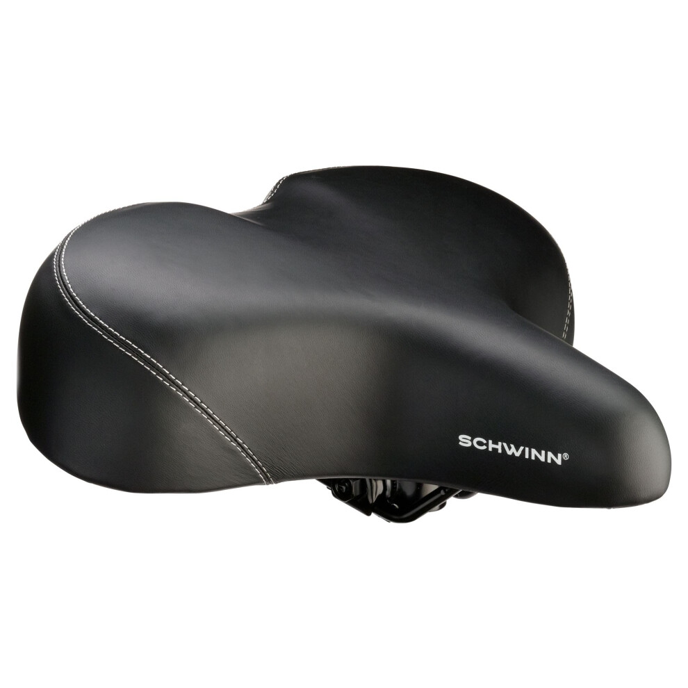 Schwinn Comfort Bike Seat for Men and Women  Super Breeze Cruise Bicycle Seat  Replacement Saddle Fits All Adult Bikes with Standard Seatpost  Comfort