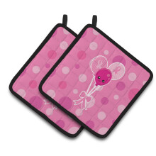 "Caroline's Treasures Soporte para ollas con cinta de conciencia sobre el cáncer de mama, 7.5 x 7.5, Multicolor"